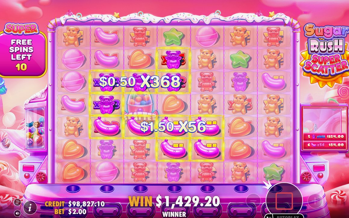 Free Spins med multiplikatorfält som ligger kvar under hela rundan