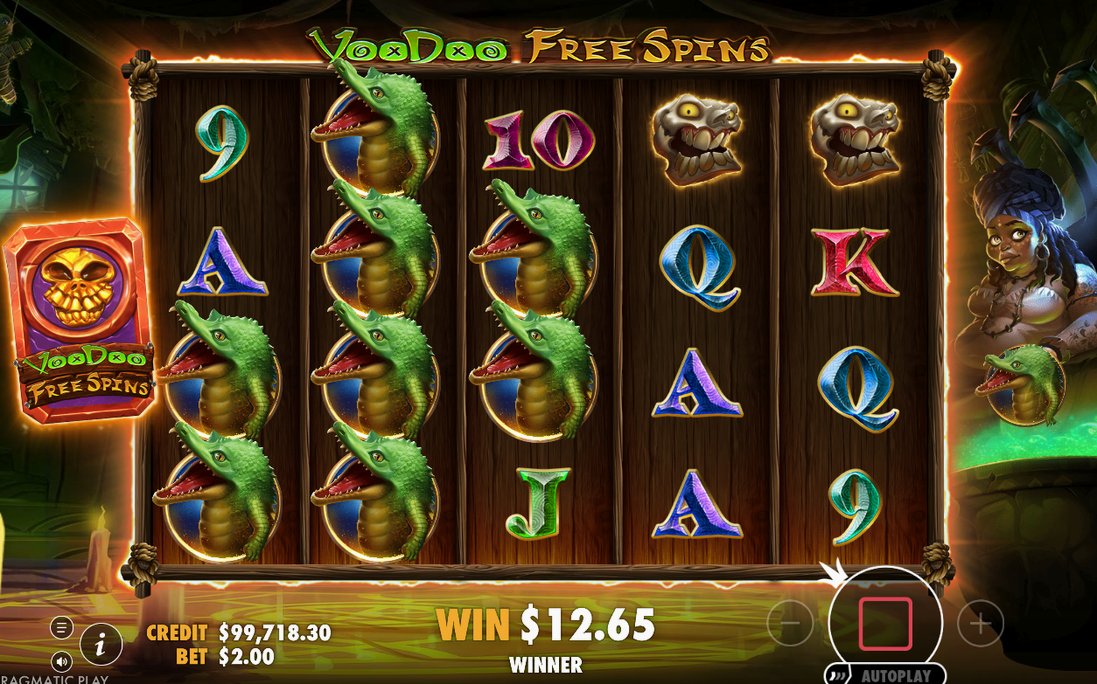 Free Spins-rundan med MYSTERY-symboler på rullarna